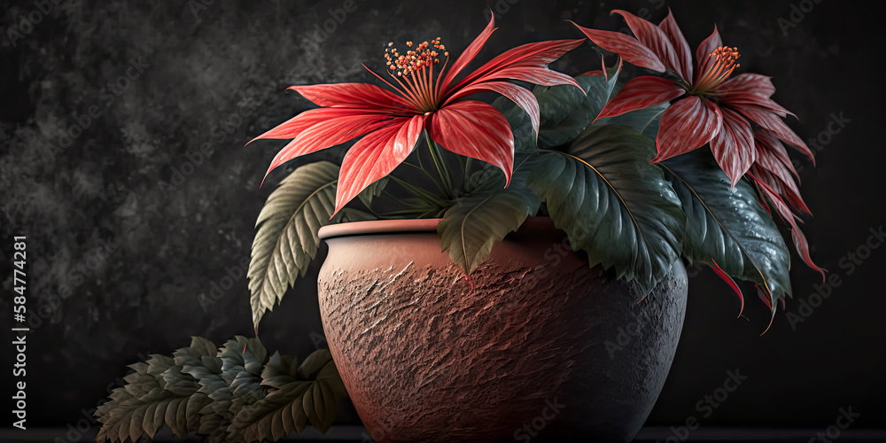 Poster a breathtaking bouquet of vivid petals arranged in a delicate pattern - generative ai.