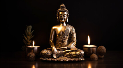 buddha statue, Generative Ai