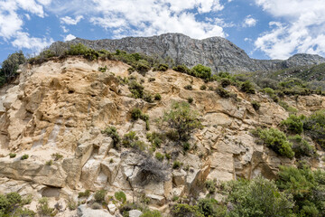 colorful rocks on False Bay western shore, Cape Town