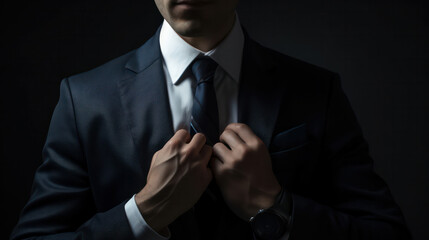 businessman in suit . generative AI