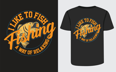 Fishing t shirt design concept