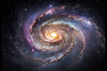 Fototapeta premium spiral galaxy background