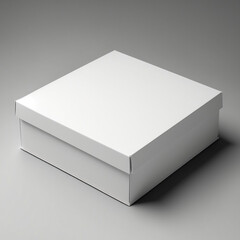 empty white paper box for mockup. Blank white box for mockup. Paper Box Mockup