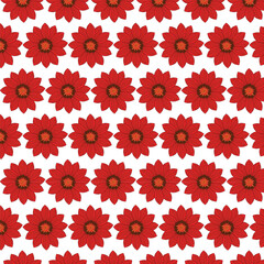 Colorful seamless abstract flower pattern