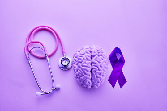 Purple day. Epilepsy awareness day Awareness Purple ribbon
