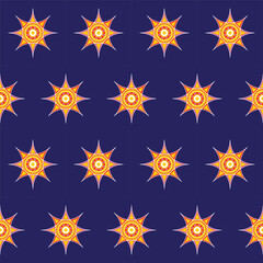 Colorful seamless abstract flower pattern