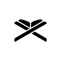 vector illustration of quran icon with glyph style. suitable for any purpose.