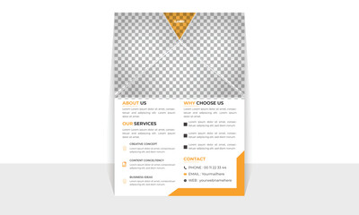 New Corporate A4 Size flayer design. With wonderful colour combination. Vector latest illustrator design abstract business flayer design template print print ready flayer. Corporate business flayer .