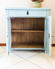 DIY furniture painted in color after renovation