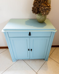 DIY furniture painted in color after renovation