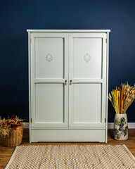 DIY furniture painted in color after renovation