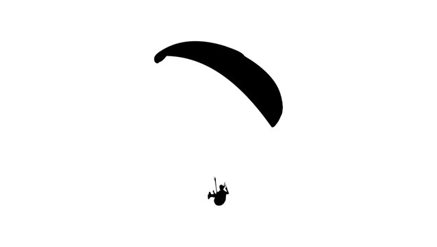 paraglider silhouette