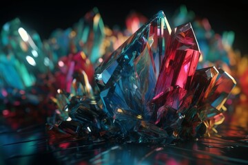 Crystal Cavern. Generative AI
