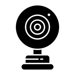 Web Camera Glyph Icon