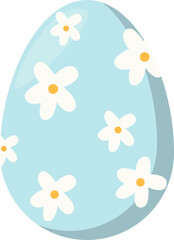 a blue flower patterned symbol to celebrate Easter for people of various Christians
