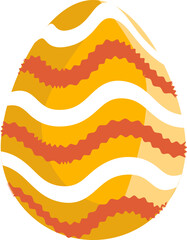 an interesting patterned yellow symbol to celebrate Easter for people of various Christians
