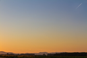 Dawn in Pflaezer Bergland, Germany