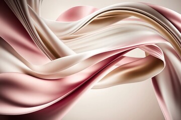 Fototapeta premium Abstract Silk Background Pink and White