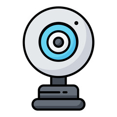 Webcam Line Color Icon