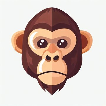 Looking straight ahead monkey head