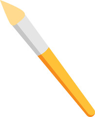 a yellow paintbrush
