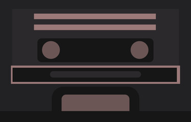 a black radio to listen to the sound
