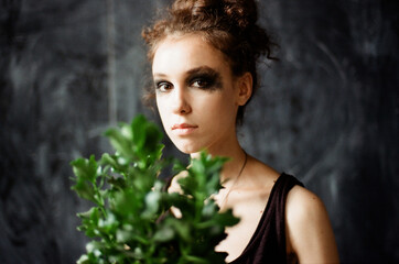 Portrait of a woman with creative make up