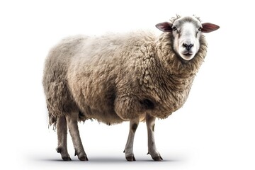 sheep isolated on white