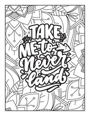 Fototapeta na wymiar Affirmative quotes coloring page. Positive quotes. Coloring book for adults. Typography design. Hand drawn with inspiration word. Quotes Coloring. motivational quotes coloring pages design. quotes