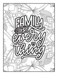 Affirmative quotes coloring page. Positive quotes. Coloring book for adults. Typography design. Hand drawn with inspiration word. Quotes Coloring. motivational quotes coloring pages design. quotes