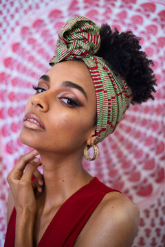 Beauty African make up portrait 