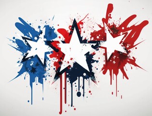 Graffiti Stars, Red White and Blue