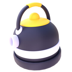 Tea Pot in 3D Rendered Graphic