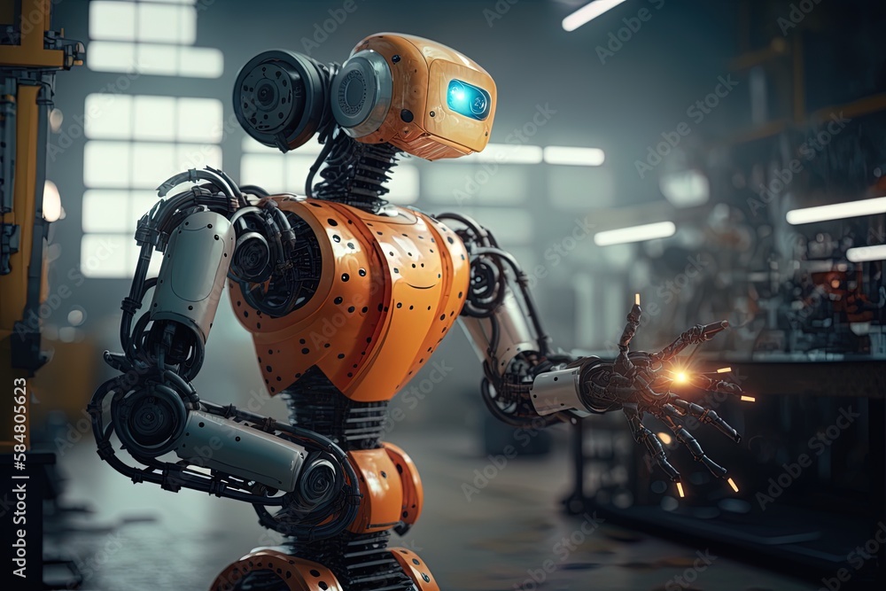 Poster revolutionizing industries with robotics generative ai