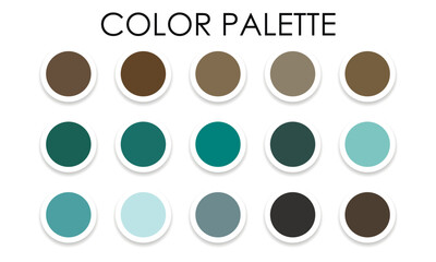 Universal color palette for design 2023. Vector illustration