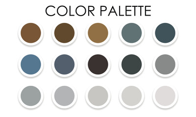 Universal color palette for design 2023. Vector illustration
