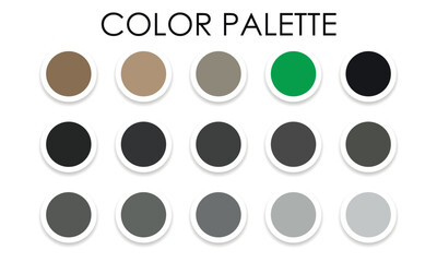 Universal color palette for design 2023. Vector illustration