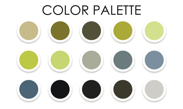 Universal color palette for design 2023. Vector illustration
