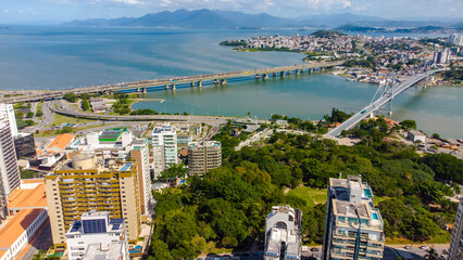 Centro Cidade Florianopolis Beira-Mar Beira Mar Floripa Paisagem Urbana Ilha Santa Catarina...
