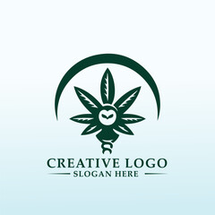 vector Logo for Cannabis Farm