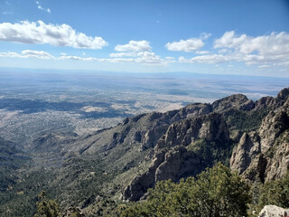 Obraz premium View from the top of the Sandia mountains in New Mexico