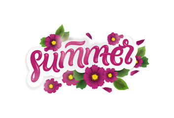 Vector set of colourful social media stories design templates, backgrounds with copy space for text - summer landscape. Summer background with flowers
