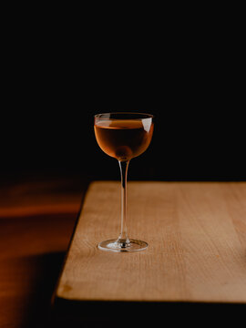 Dark cocktail. 