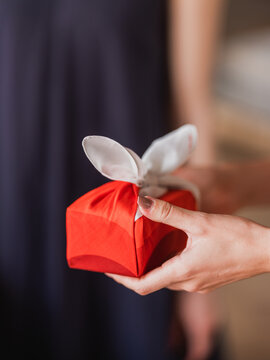 Furoshiki gift wrapping