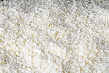 Couscous bowl, typical Brazilian dish, made with tapioca, milk, sugar and coconut milk.