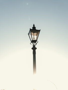 Lamppost in the fog 