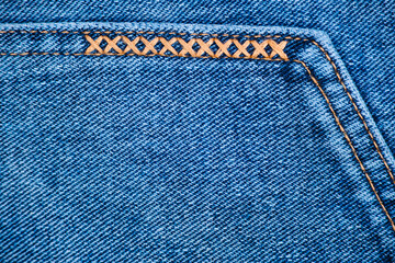 Background jeans back pocket of trousers.