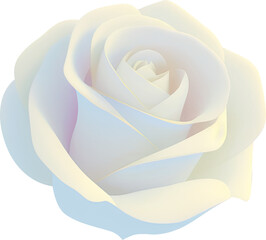 Fototapeta na wymiar 3D cute rose