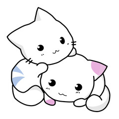 Cute Cat Vector Illustration
