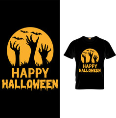 Vector halloween t-shirt design.beautiful and eye-catching halloween vector for the t-shirt design
